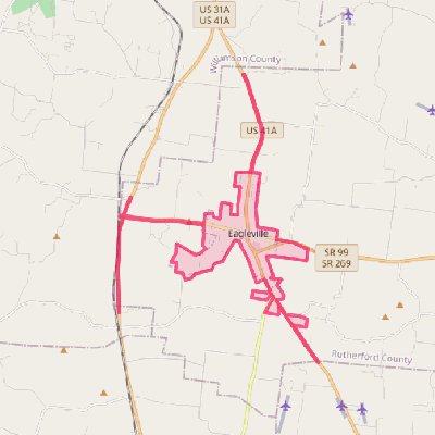 Map of Eagleville