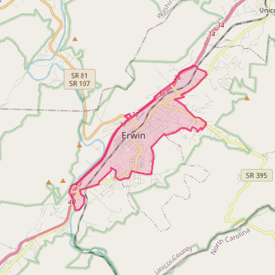 Map of Erwin