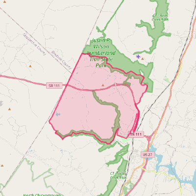 Map of Flat Top Mountain