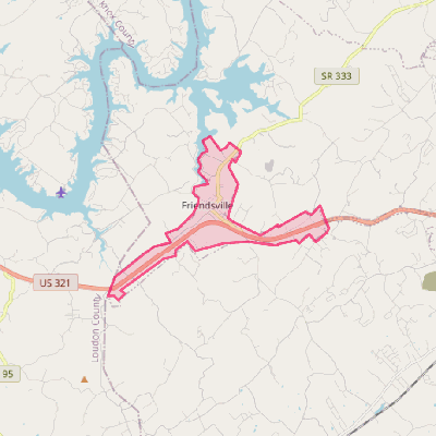 Map of Friendsville