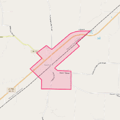 Map of Gadsden