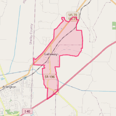 Map of Gallaway