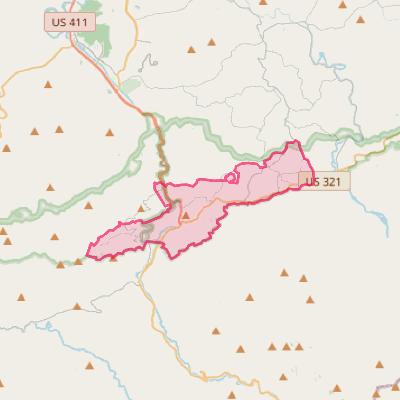 Map of Gatlinburg