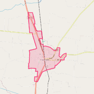 Map of Greenfield