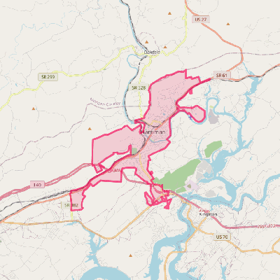 Map of Harriman