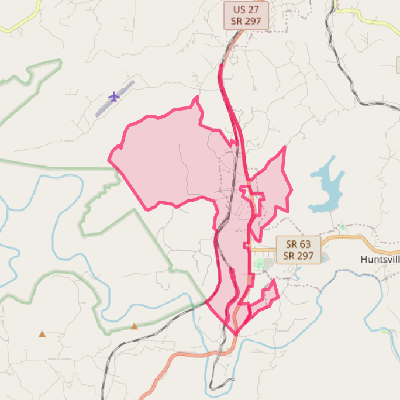 Map of Helenwood