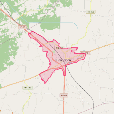 Map of Henderson