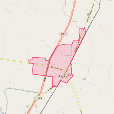 Map of Henning