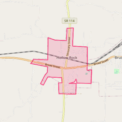 Map of Hollow Rock