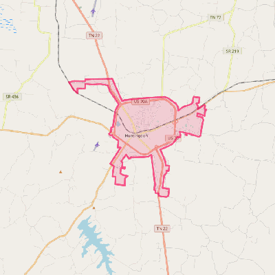 Map of Huntingdon