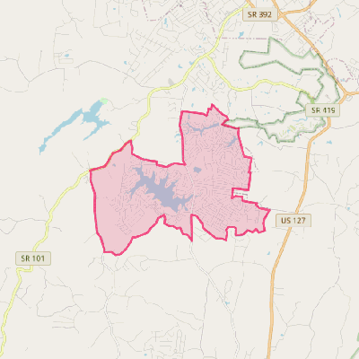 Map of Lake Tansi