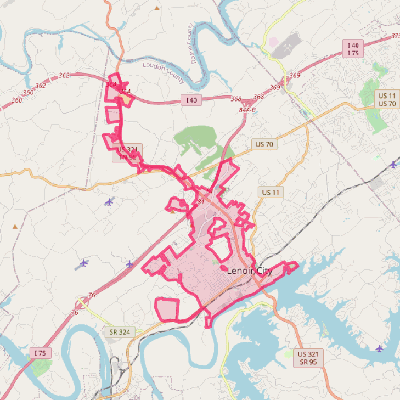 Map of Lenoir City