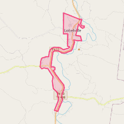 Map of Lobelville