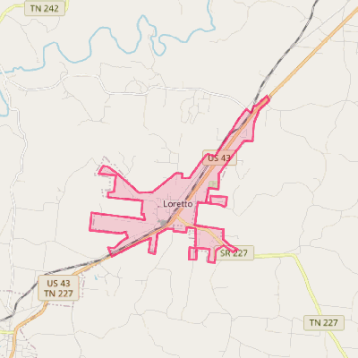 Map of Loretto