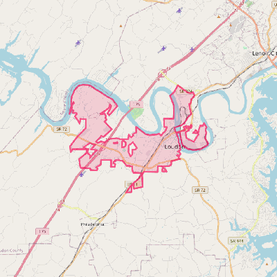 Map of Loudon