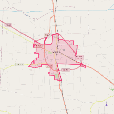 Map of Martin