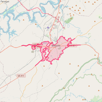 Map of Maryville