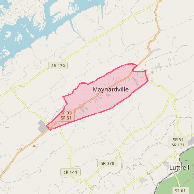 Map of Maynardville