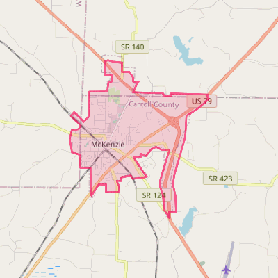 Map of McKenzie