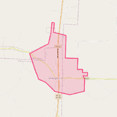 Map of Milledgeville