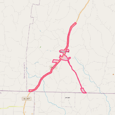 Map of Minor Hill