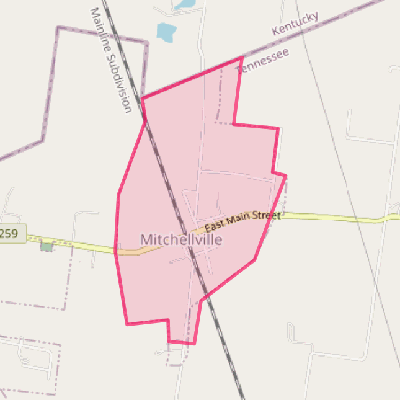 Map of Mitchellville