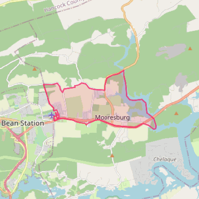 Map of Mooresburg