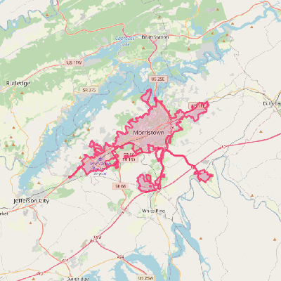 Map of Morristown