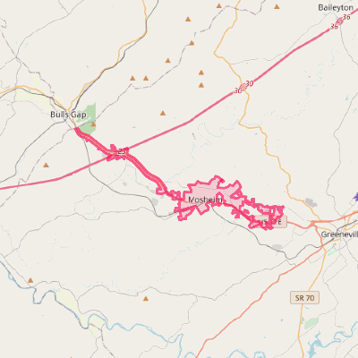 Map of Mosheim