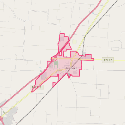 Map of Newbern