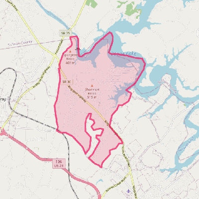 Map of Oak Grove