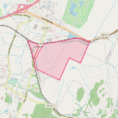 Map of Ooltewah