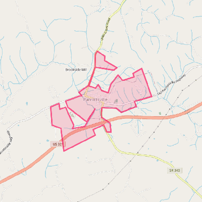 Map of Parrottsville