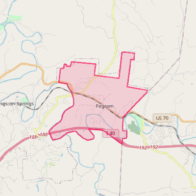 Map of Pegram