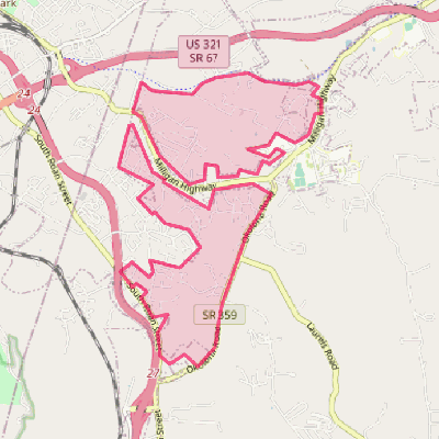 Map of Pine Crest