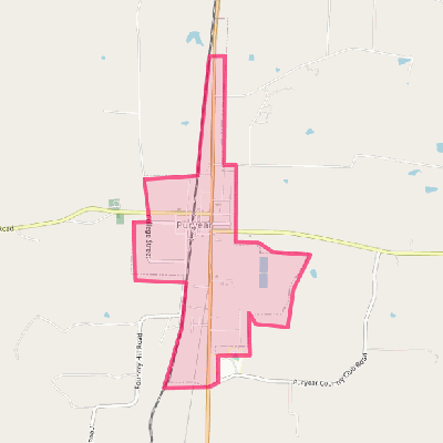 Map of Puryear