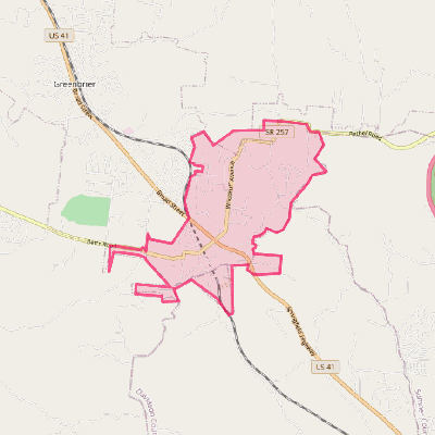 Map of Ridgetop