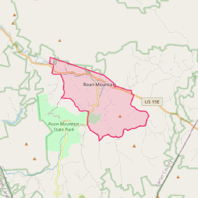 Map of Roan Mountain