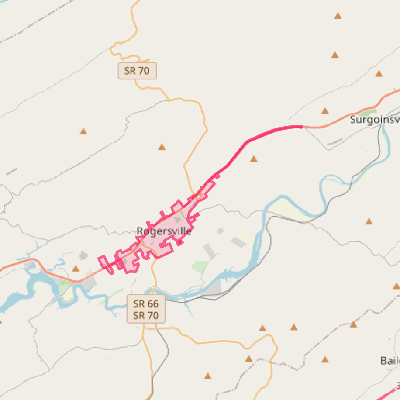 Map of Rogersville