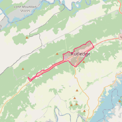 Map of Rutledge