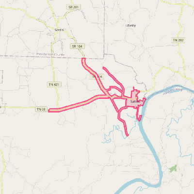 Map of Saltillo