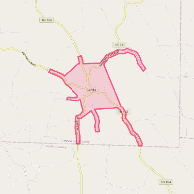 Map of Sardis