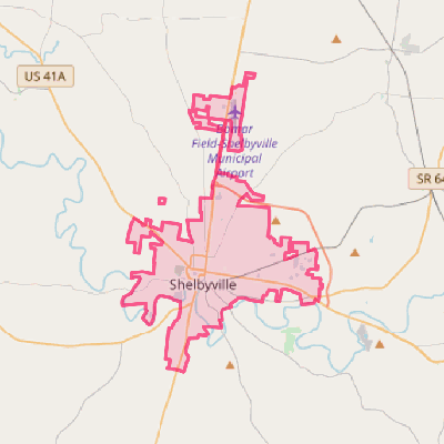 Map of Shelbyville