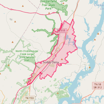 Map of Soddy-Daisy