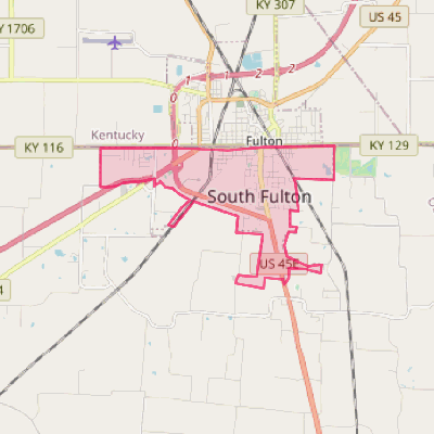 Map of South Fulton