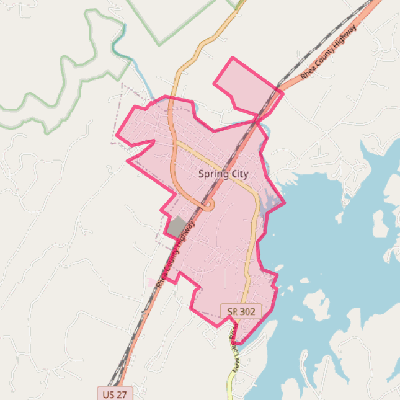 Map of Spring City