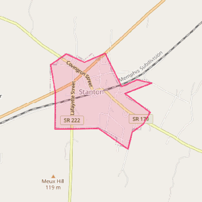 Map of Stanton