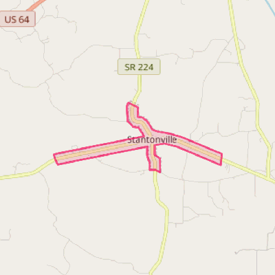 Map of Stantonville