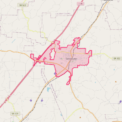 Map of Sweetwater