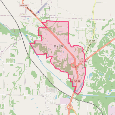 Map of Three Way